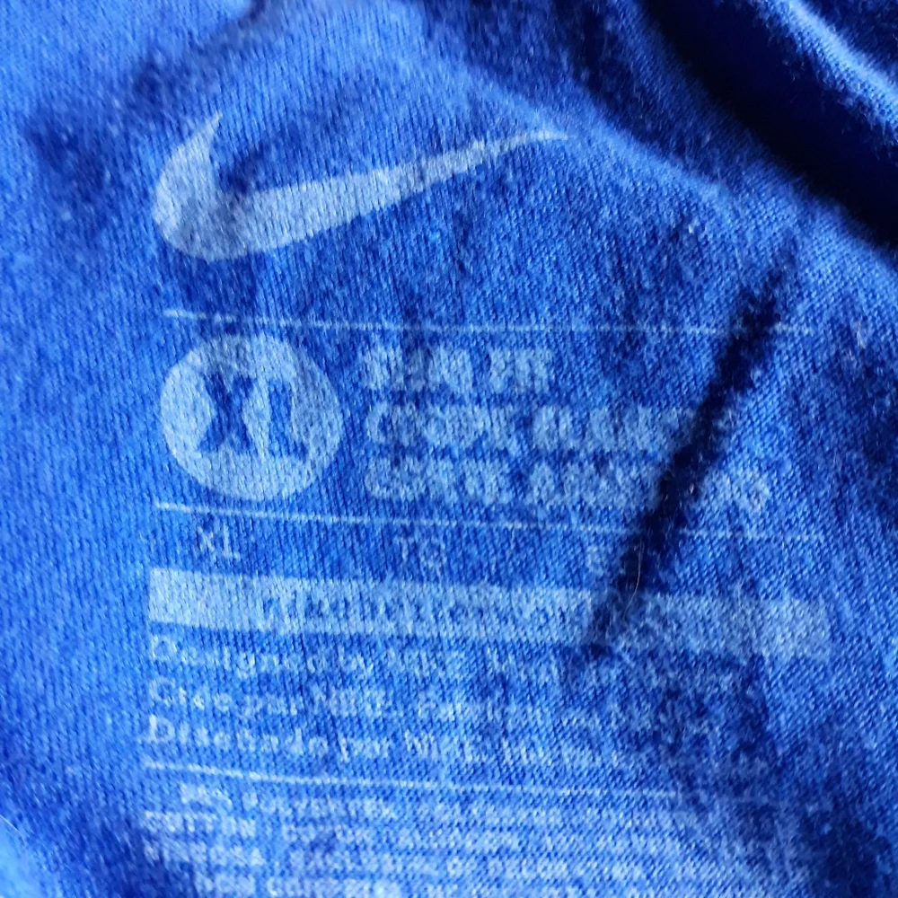 Nike LA Dodgers Slim Fit Blue Tee SZ XL.